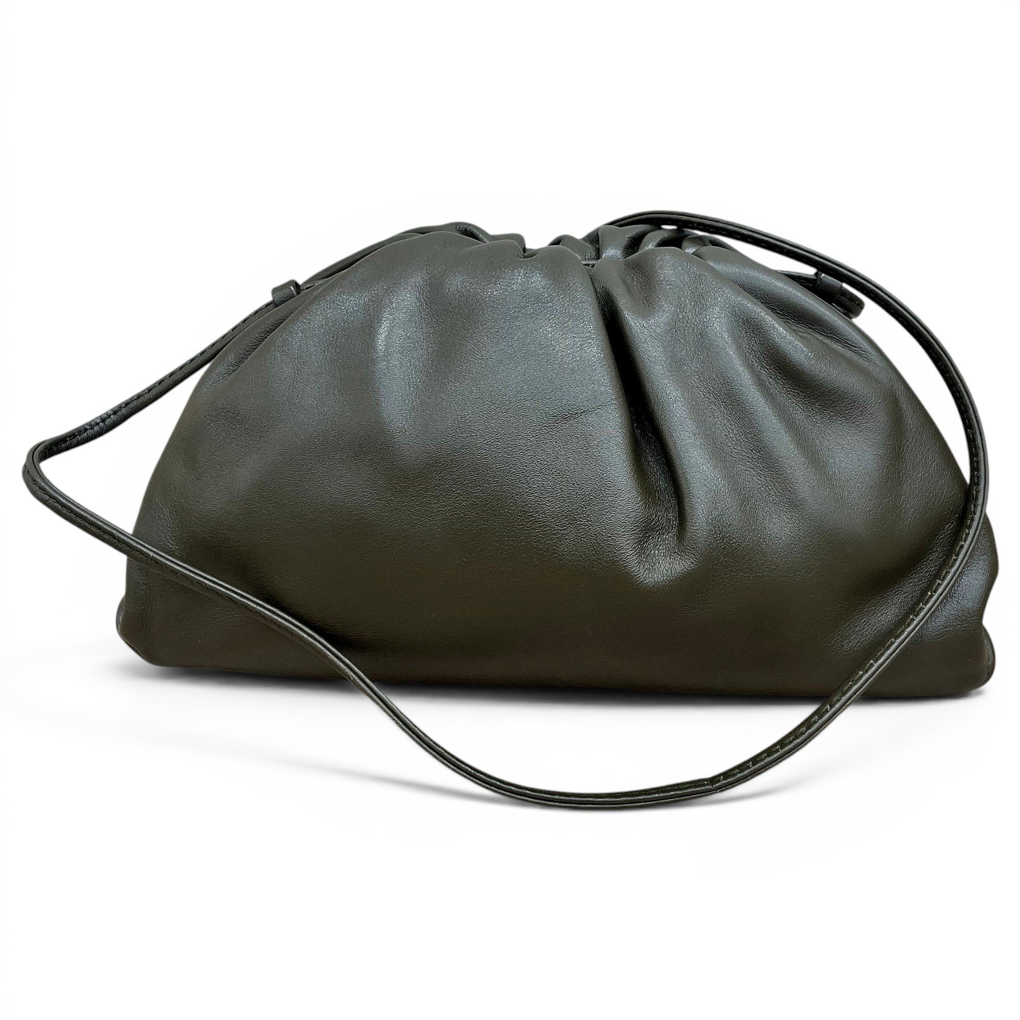 Pouch leather handbag