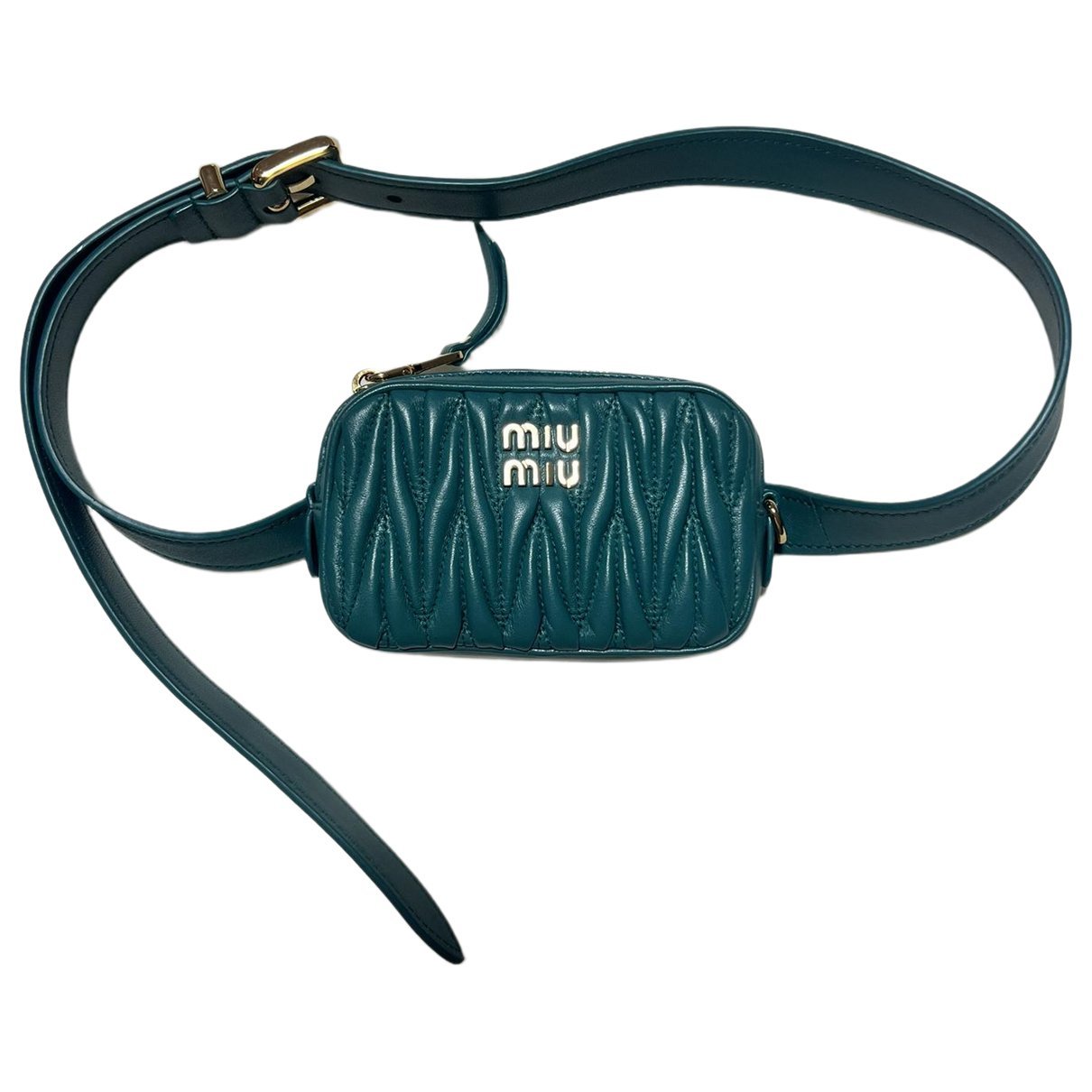 Matelassé leather mini bag