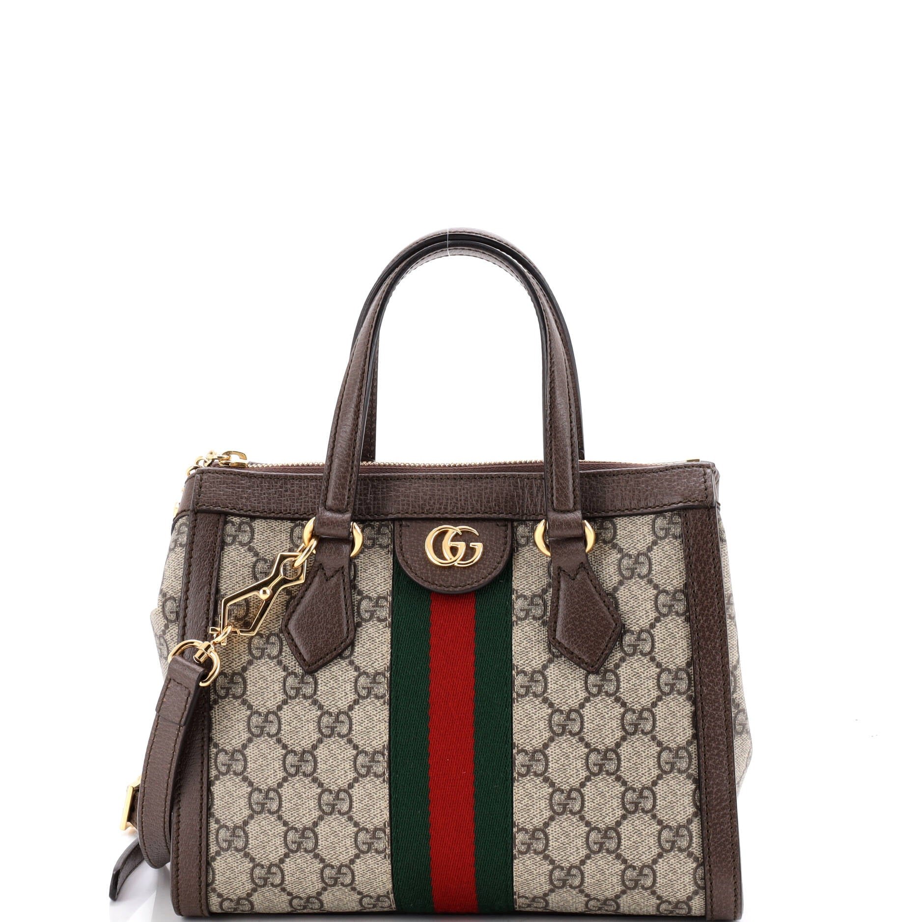 Ophidia Top Handle Tote GG Coated Canvas Small