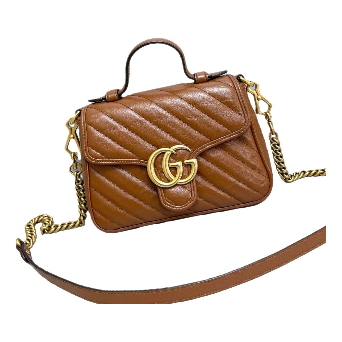 GG Marmont Flap leather handbag