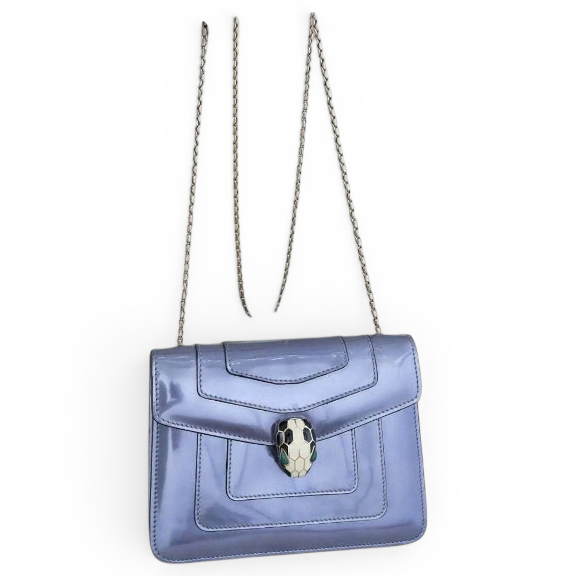 Serpenti patent leather crossbody bag