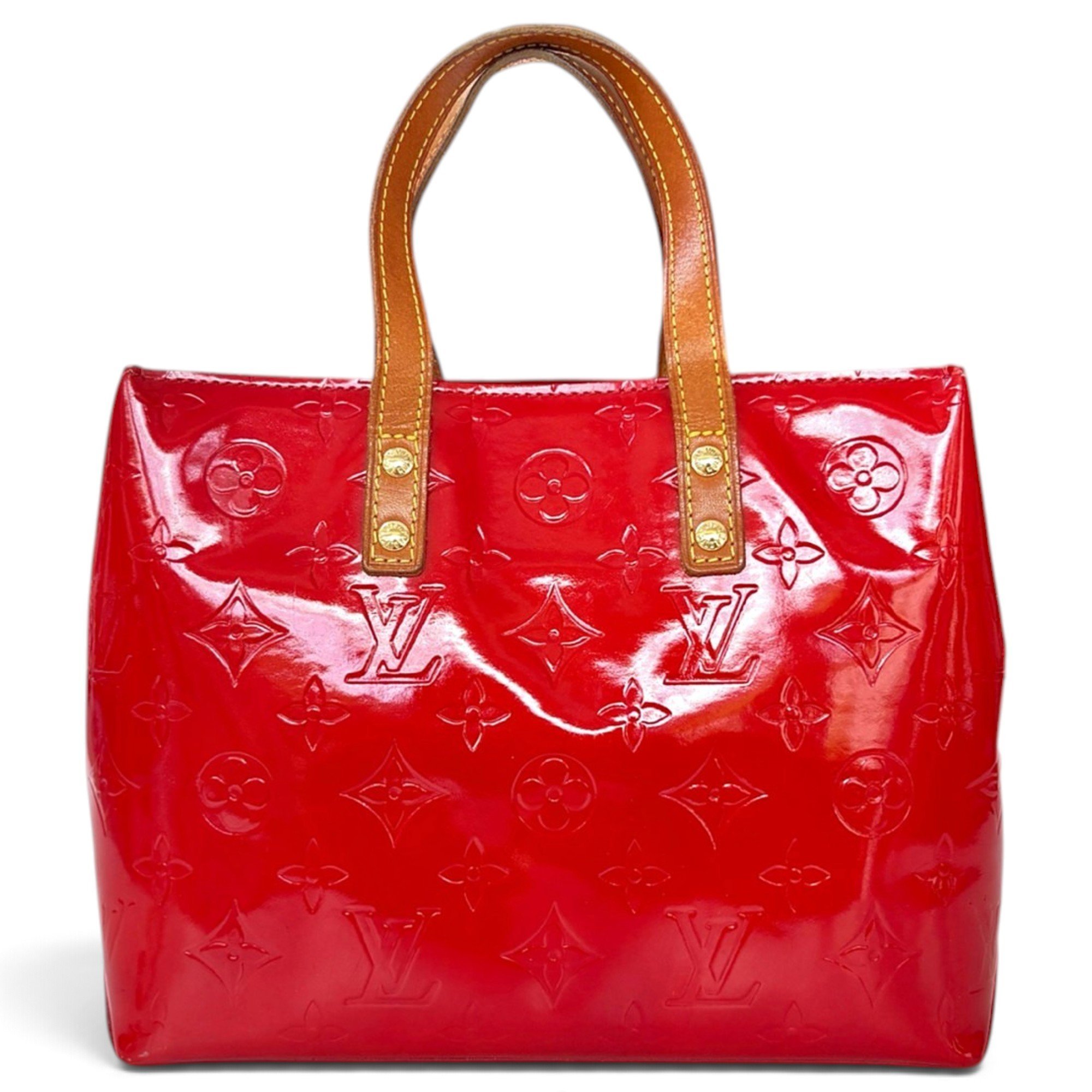 Reade patent leather tote