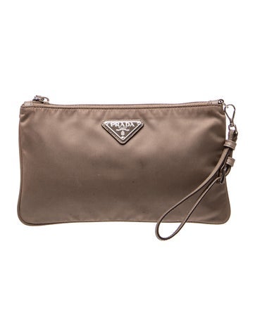 Saffiano Leather Clutch