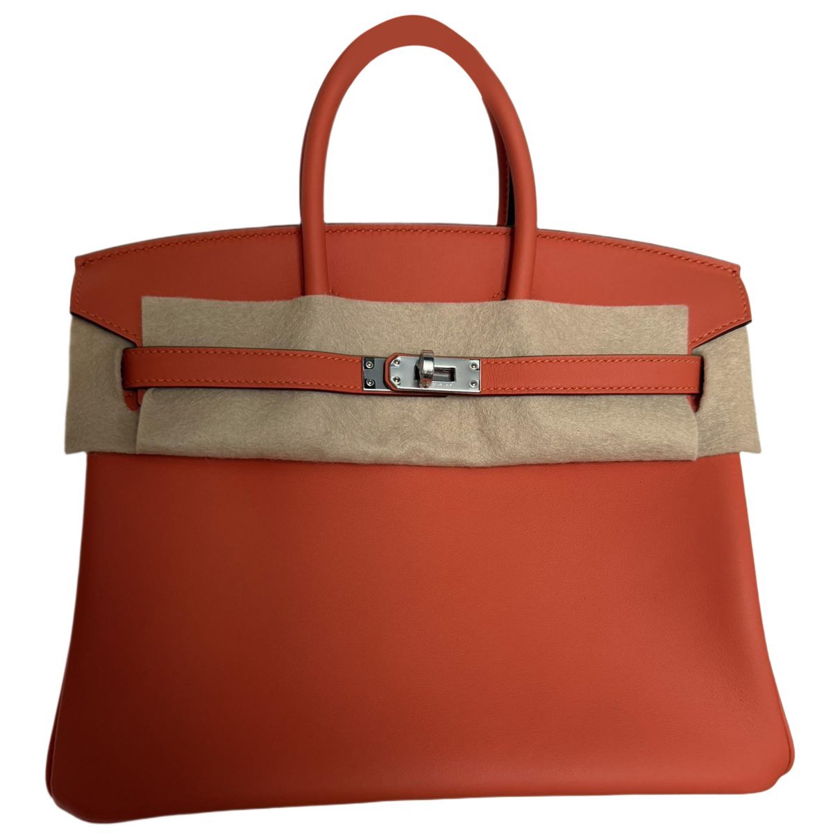 Birkin 25 leather handbag