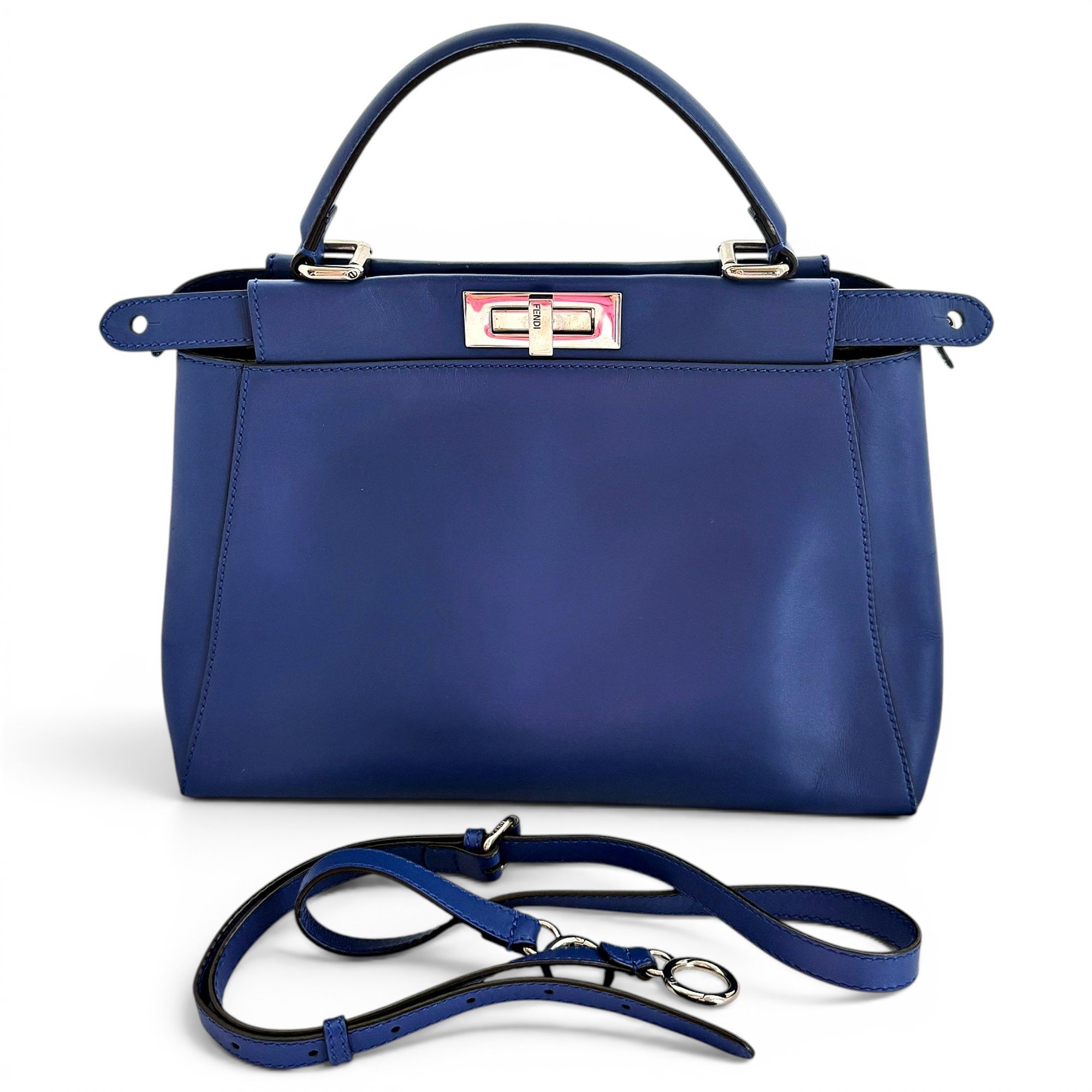 Peekaboo leather handbag