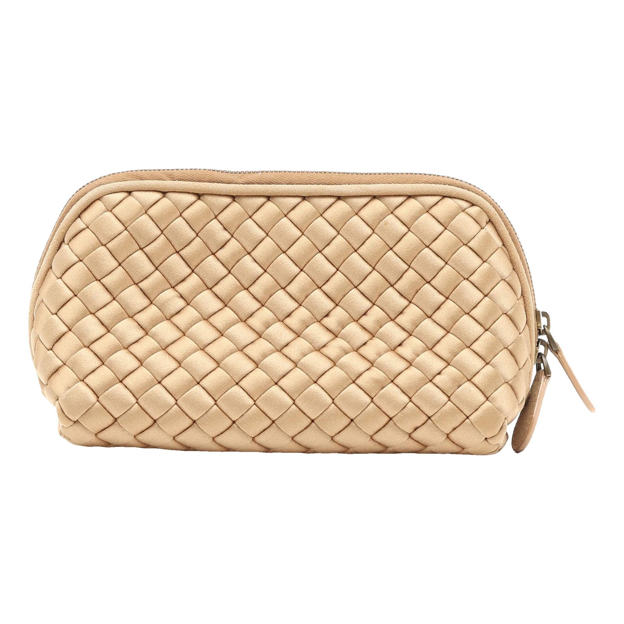 Pouch silk clutch bag