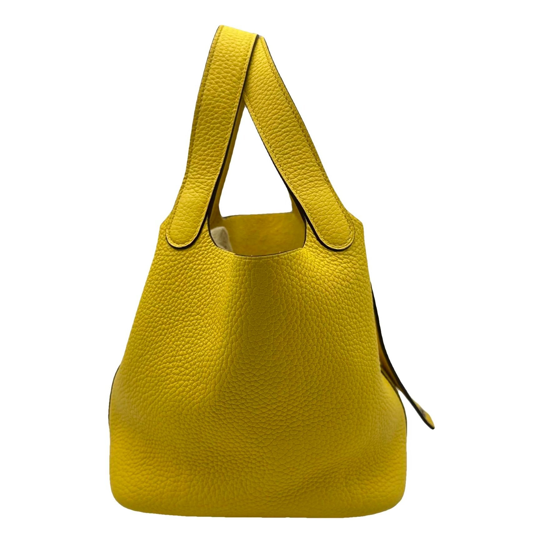 Picotin leather tote