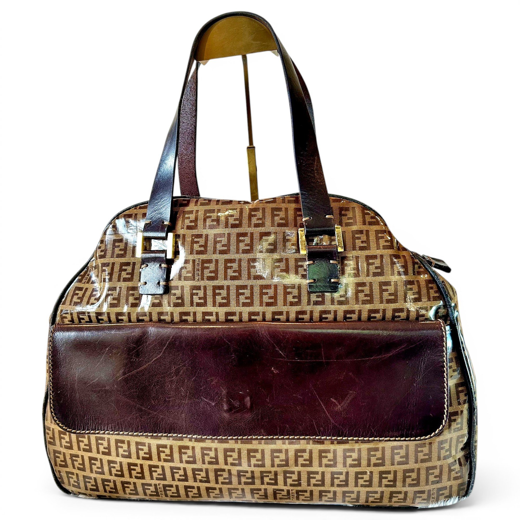Vinyl handbag