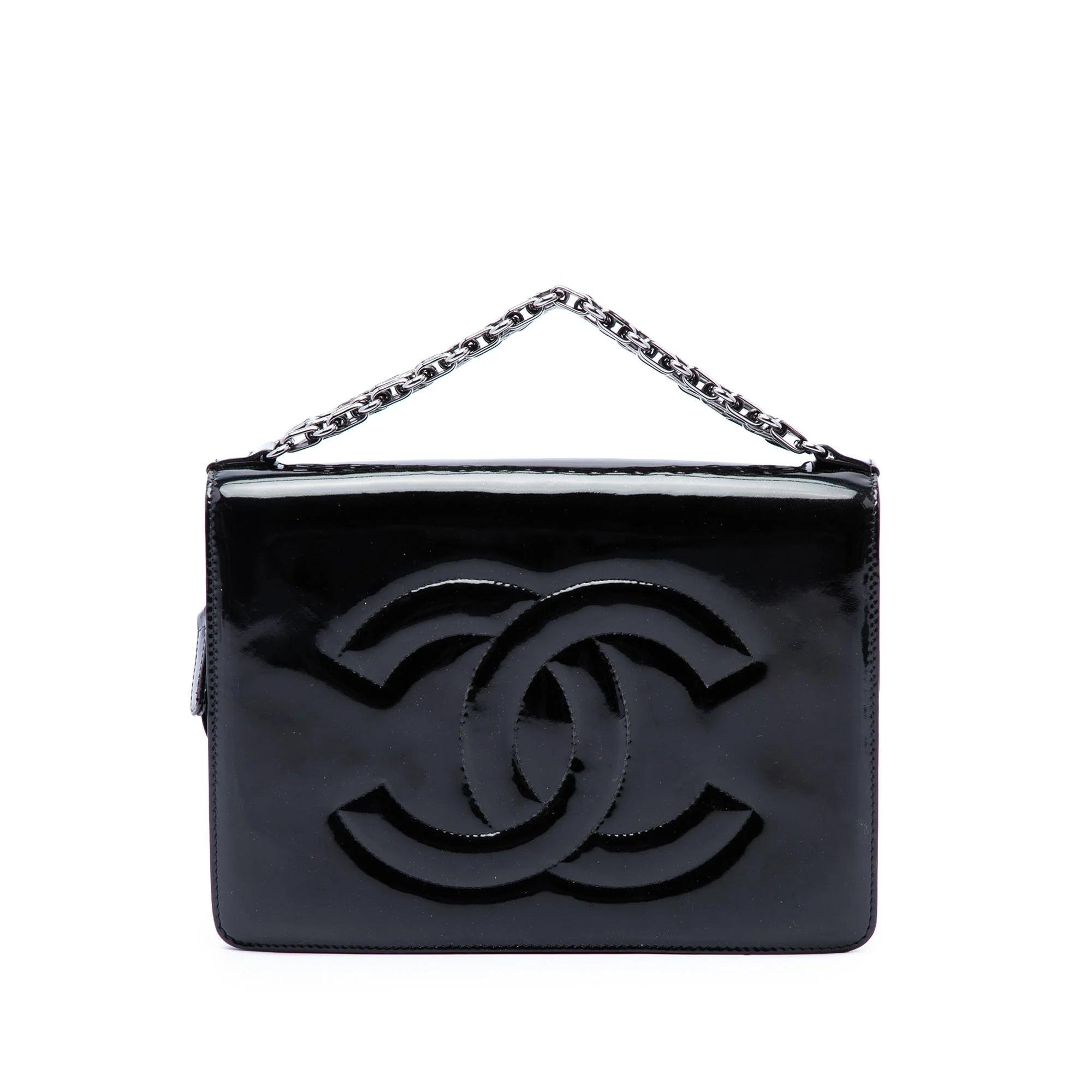 Patent leather handbag