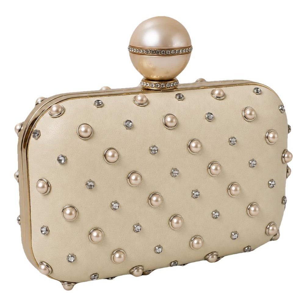 Leather clutch bag