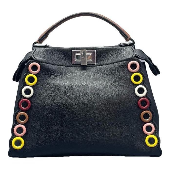 Peekaboo leather handbag