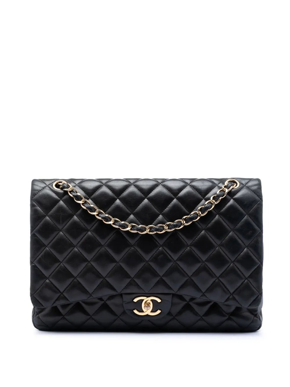 2011 Maxi Classic Lambskin Double Flap shoulder bag