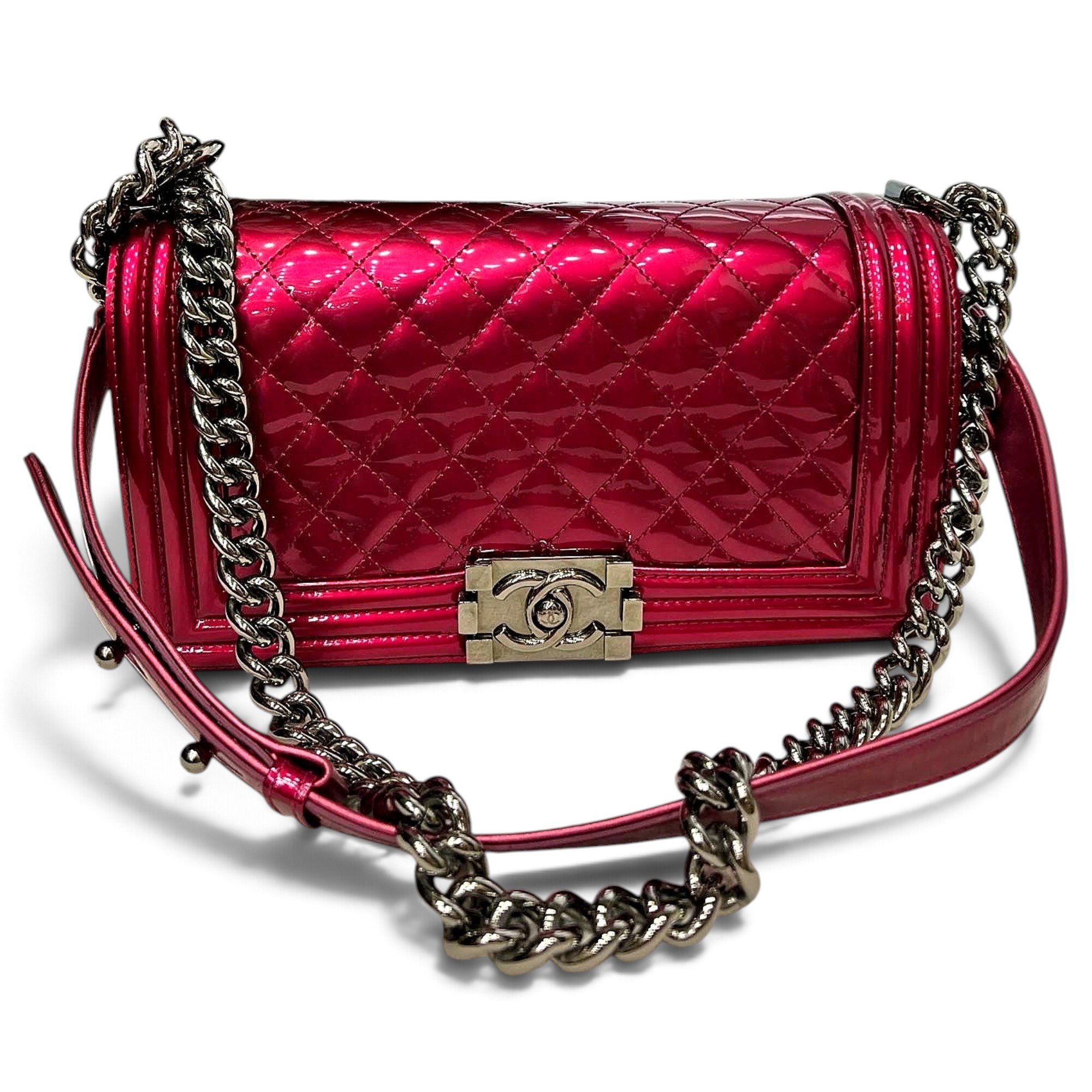 Boy patent leather handbag