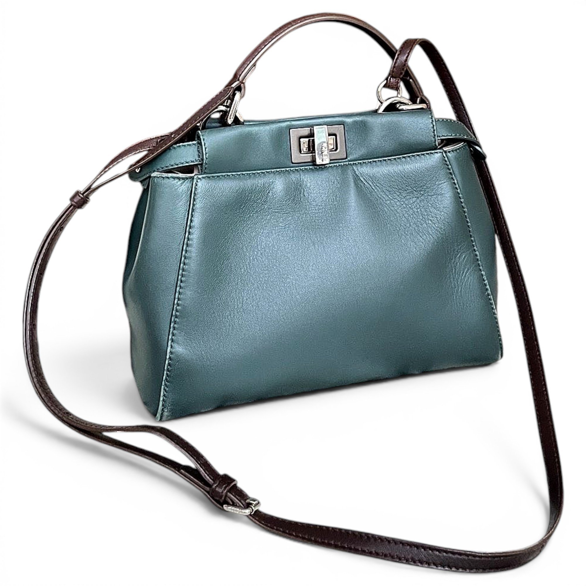 Peekaboo leather handbag