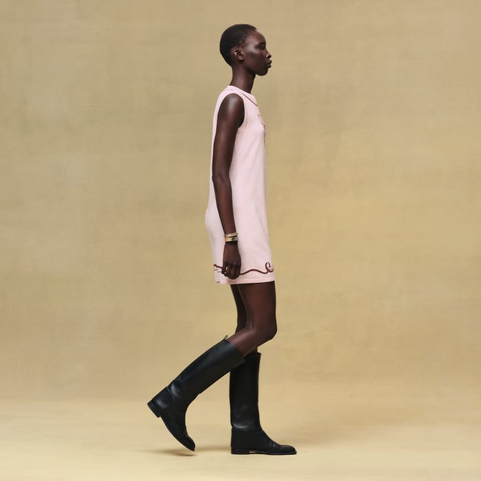 Rose Opaline Sleeveless Tunic Dress