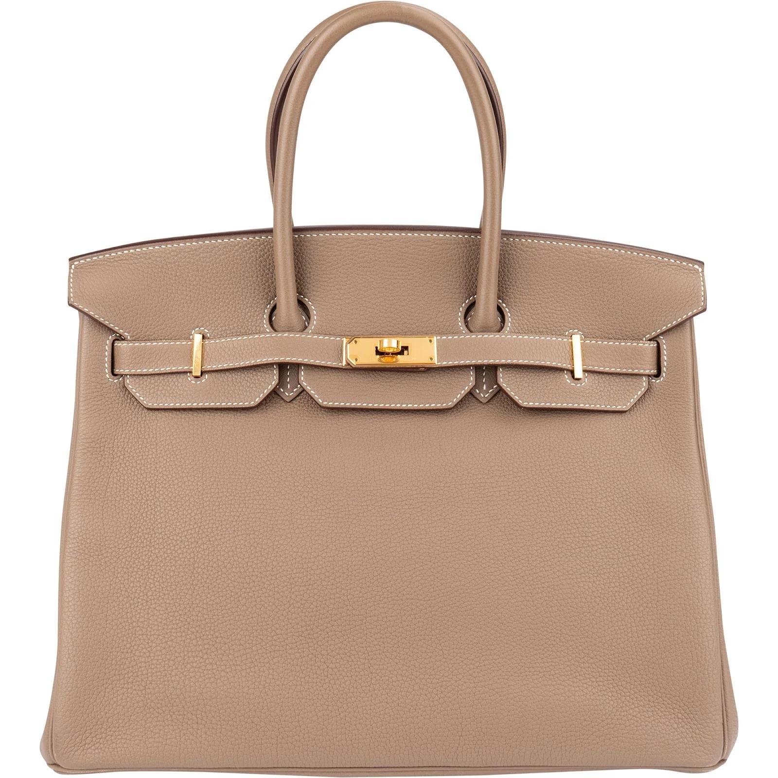 Birkin 35 leather handbag