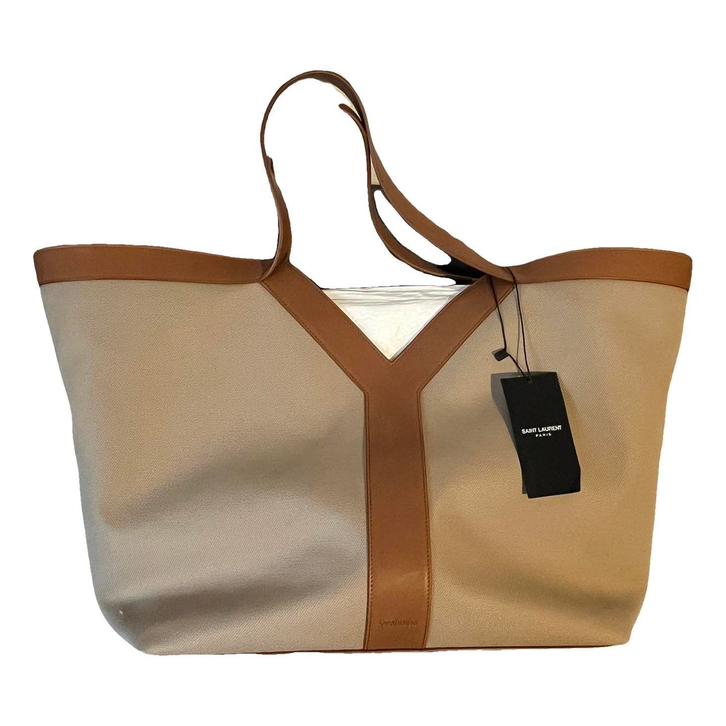 Y leather tote