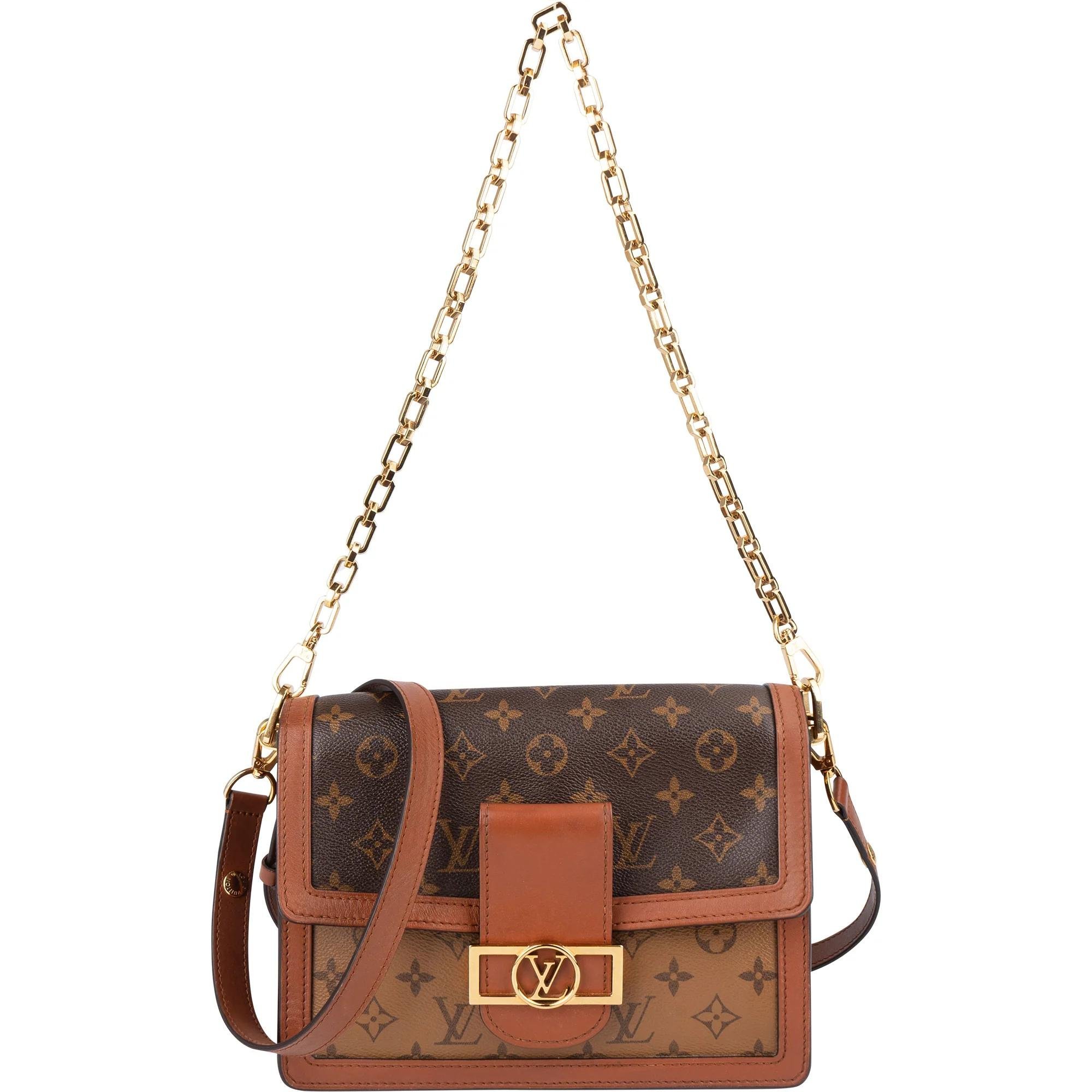 Dauphine leather crossbody bag