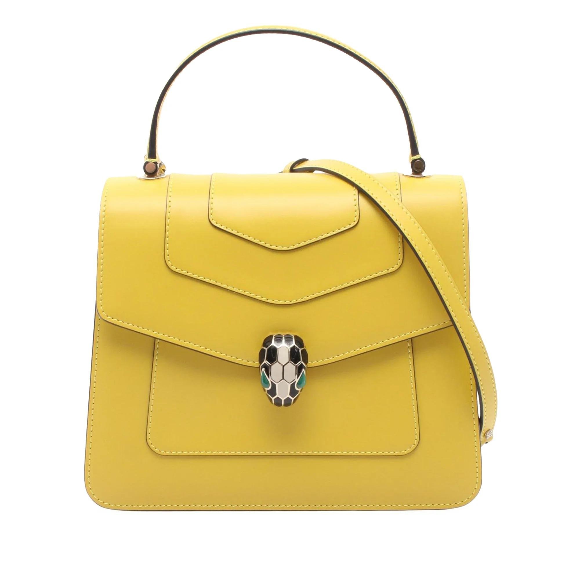 Serpenti leather handbag