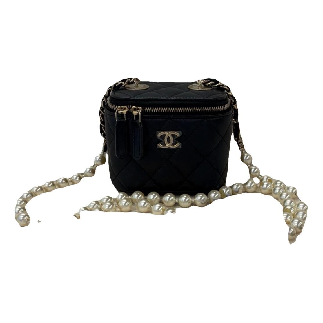 Vanity leather handbag