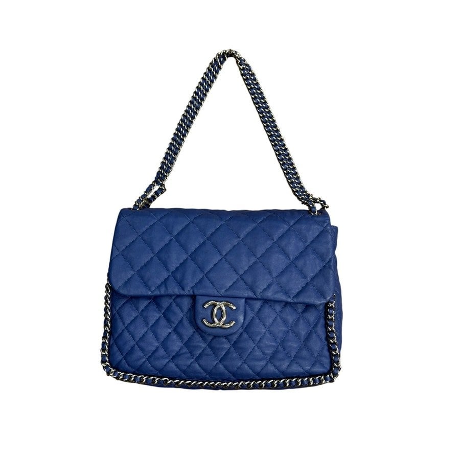 Trendy CC Flap leather handbag