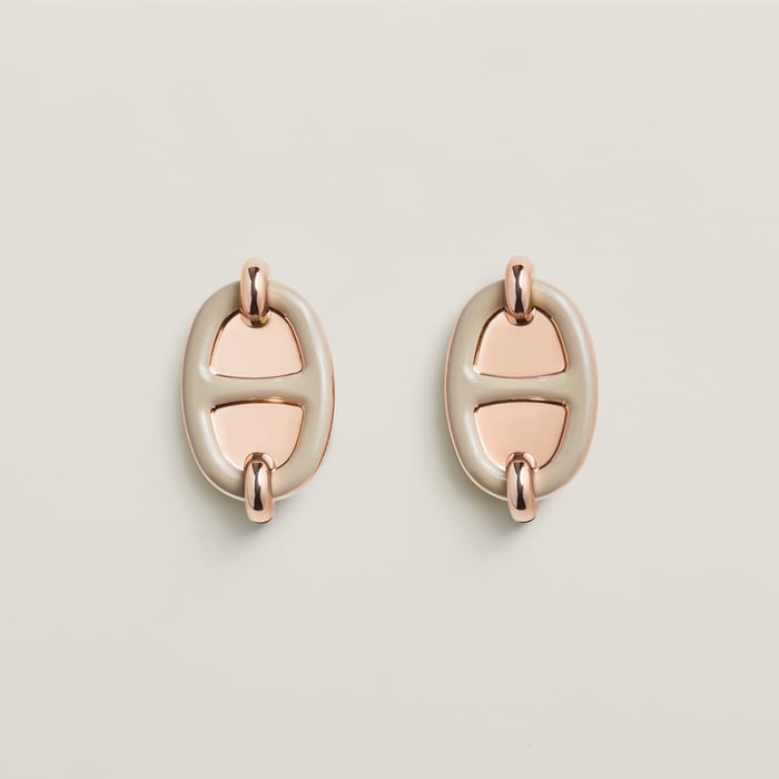 Marron Glacé Mini Maillon Earrings