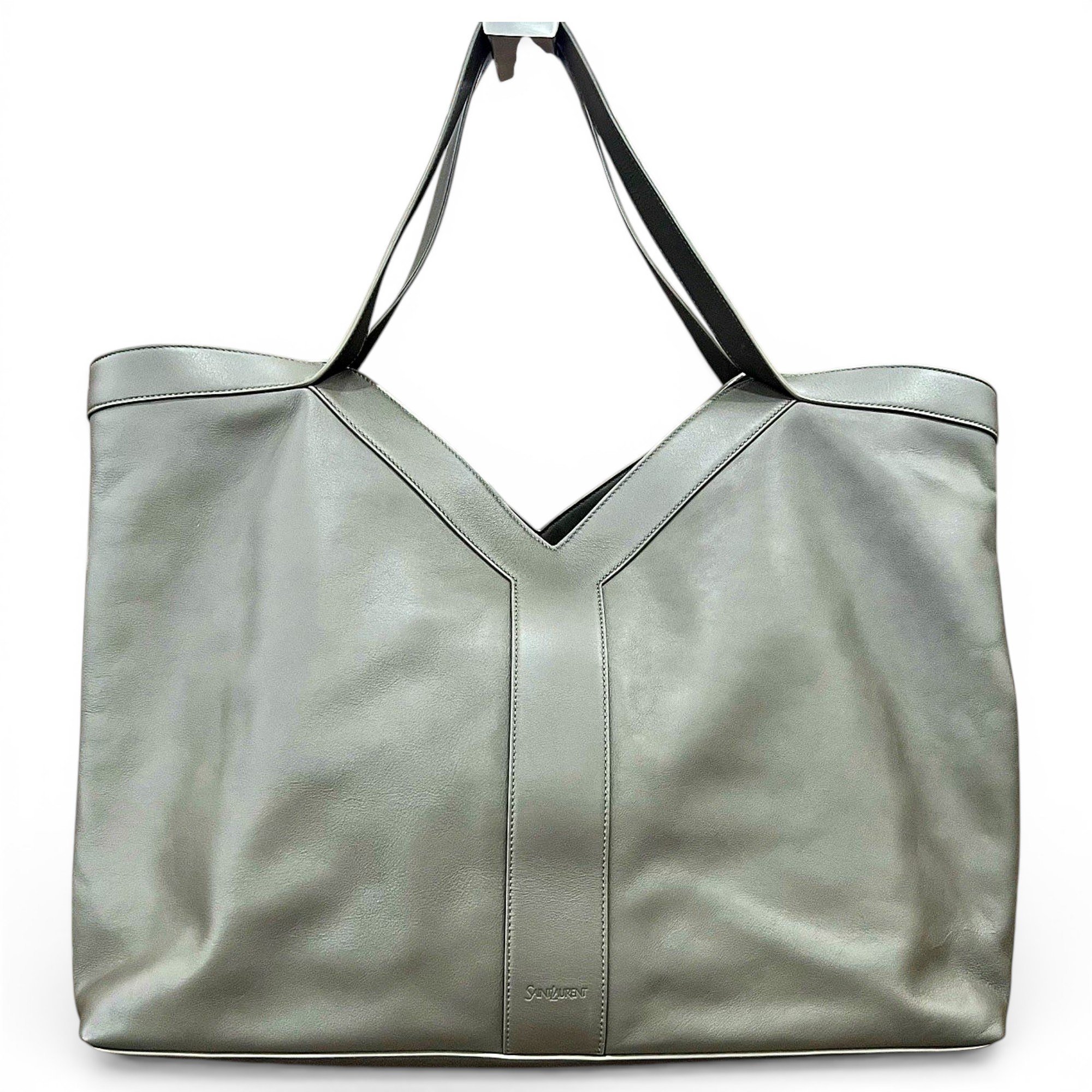 Y leather tote