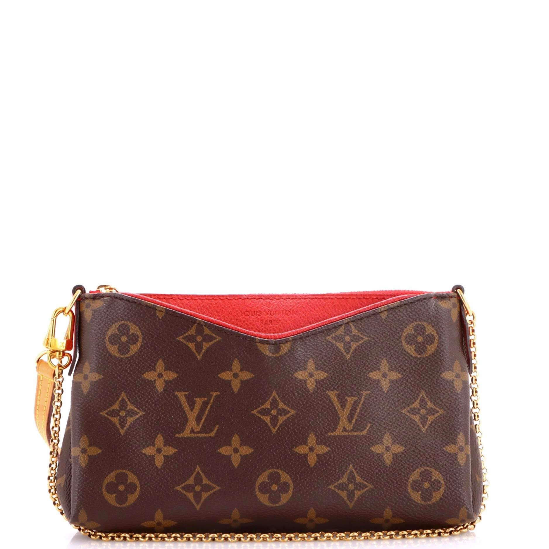 Leather clutch bag