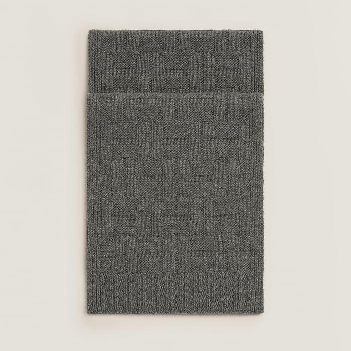 Gris Chiné H En Ligne Scarf