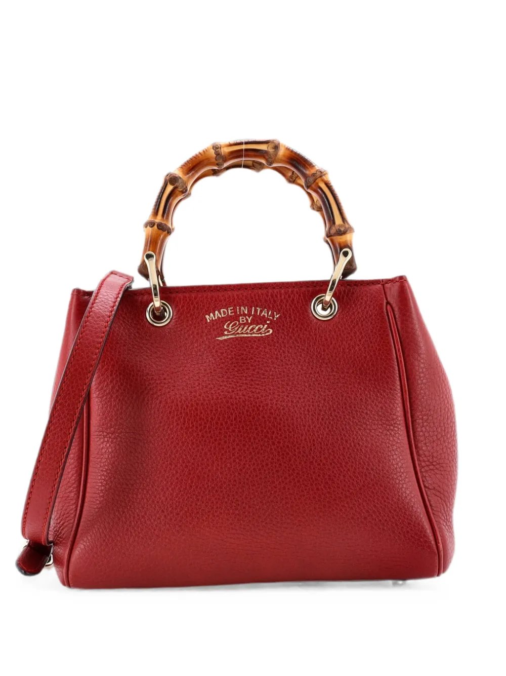 Bamboo Shopper Tote Leather Mini satchel
