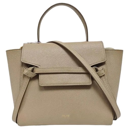 Belt leather handbag