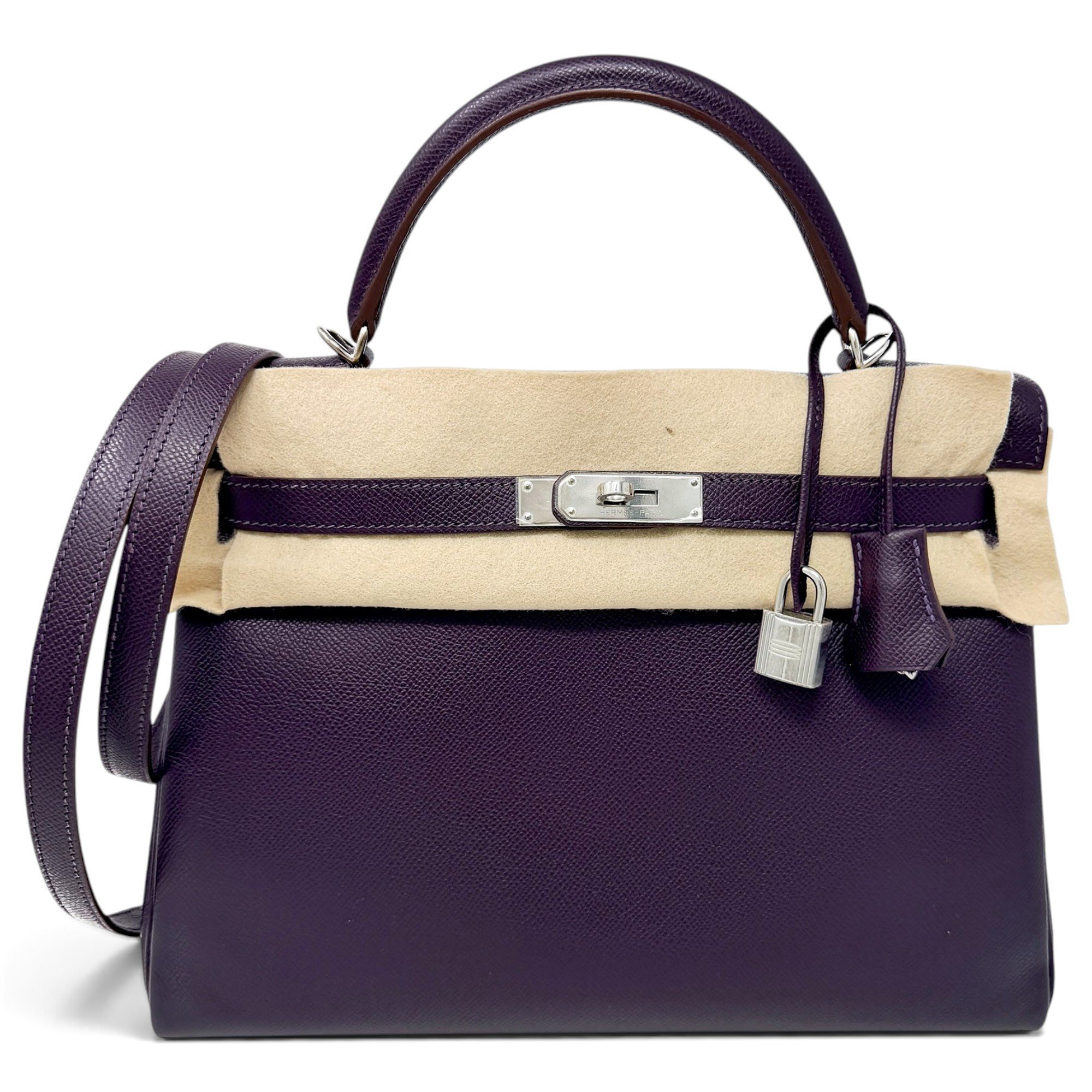 Kelly 28 leather handbag