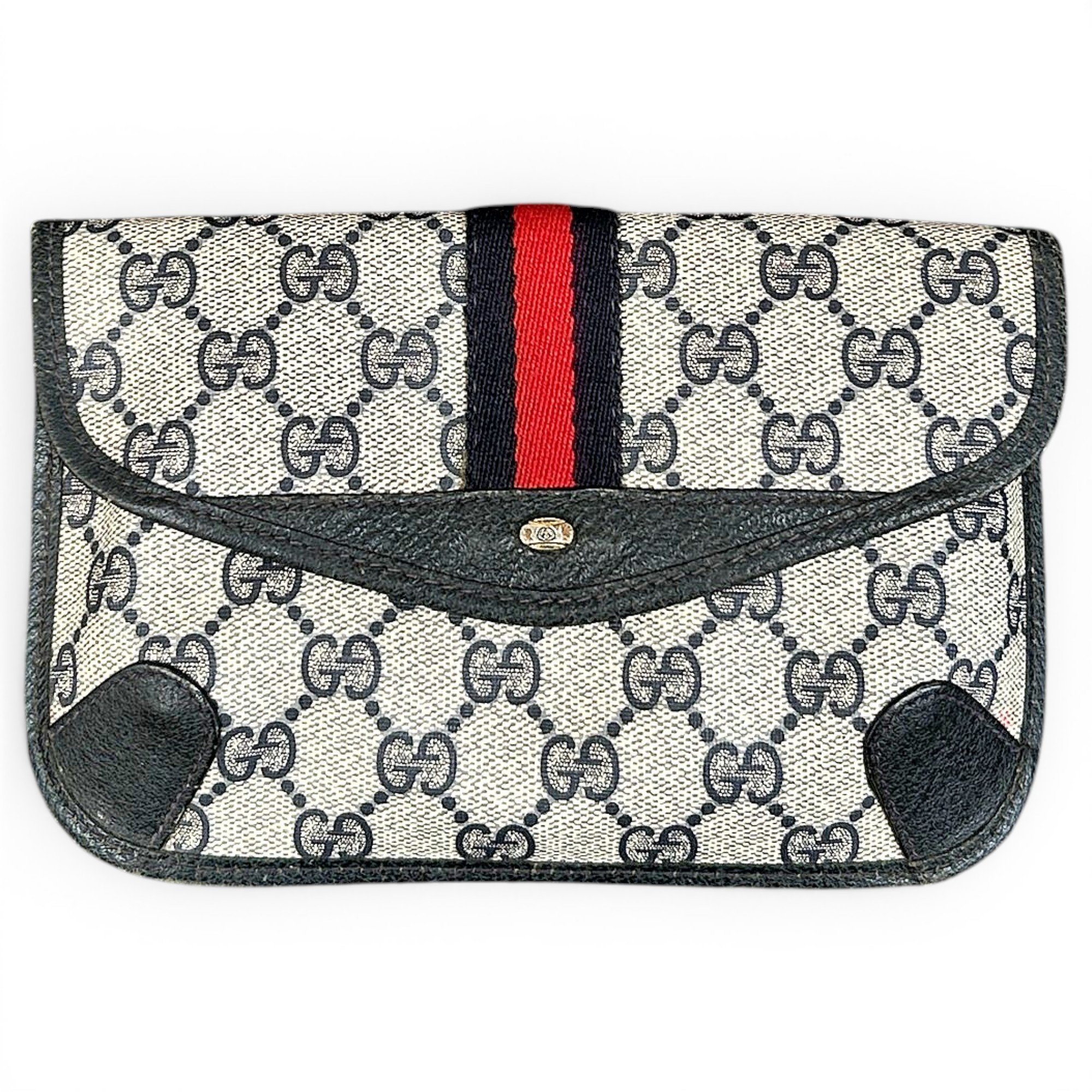 Leather clutch bag