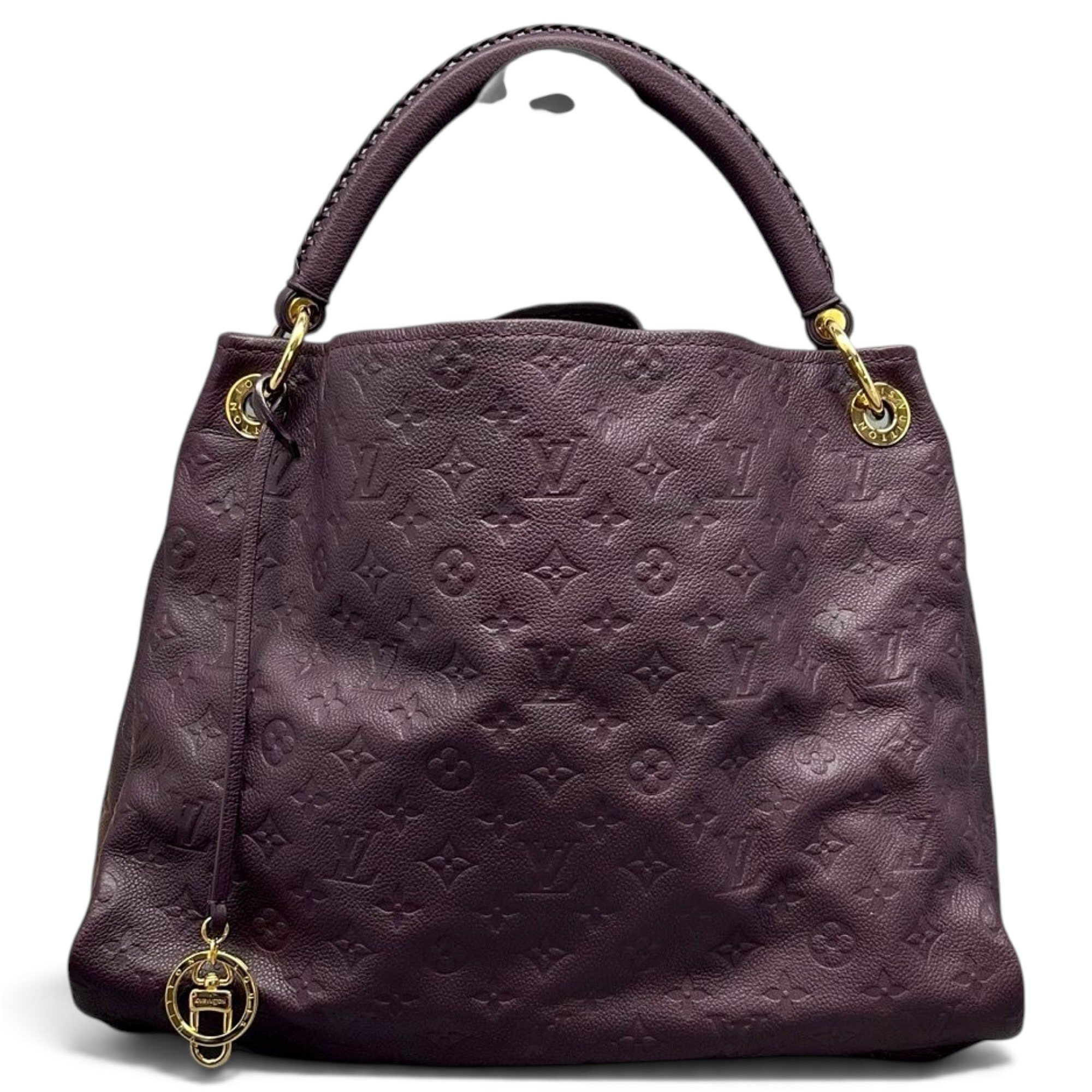 Artsy leather handbag