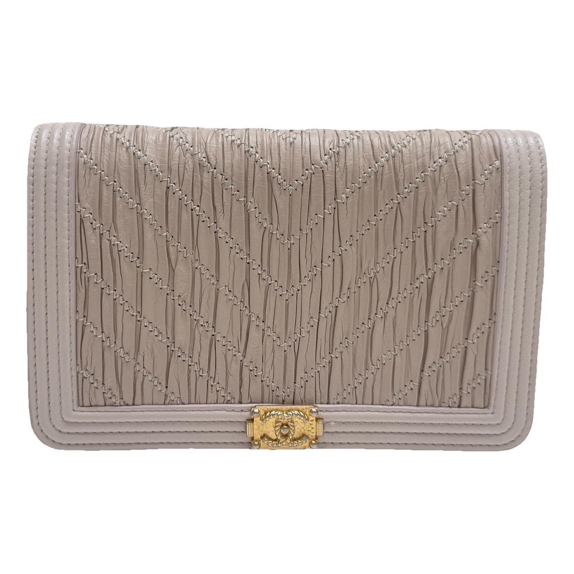 Wallet On Chain Boy leather crossbody bag