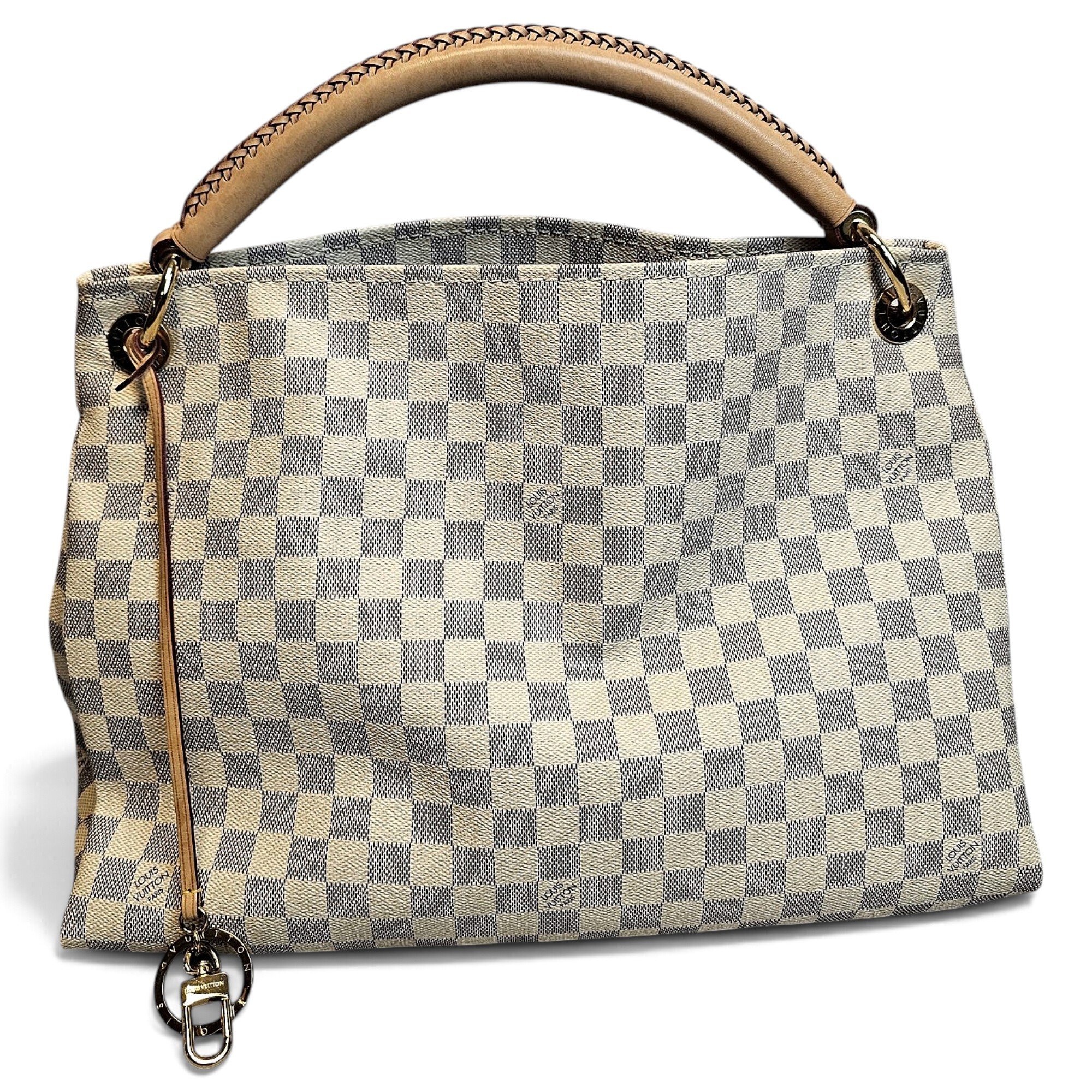 Artsy leather handbag