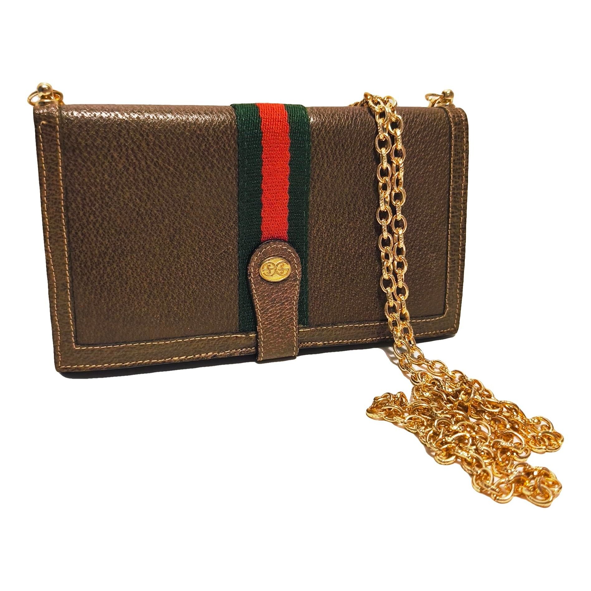 Leather clutch bag