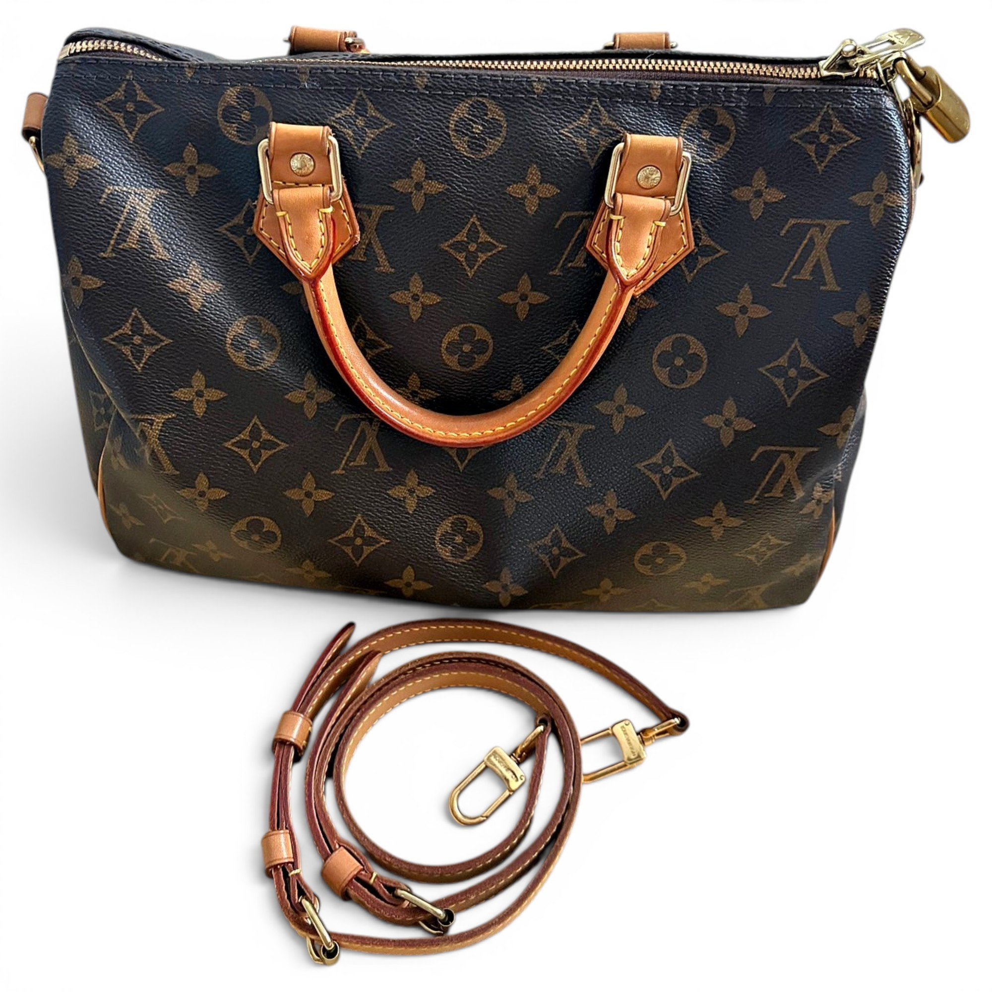 Speedy Bandoulière leather handbag