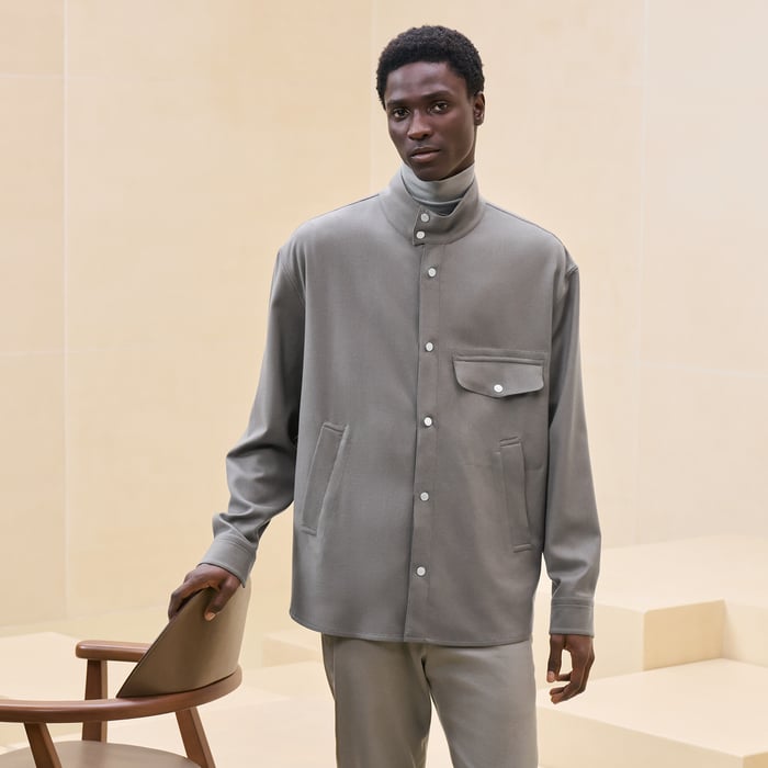"Poches superposees" overshirt