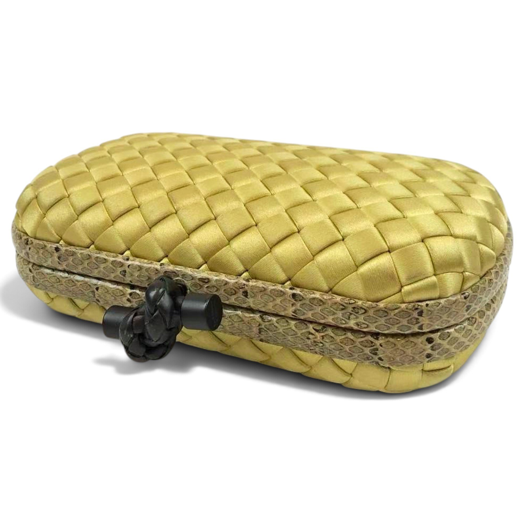 Pochette Knot silk clutch bag