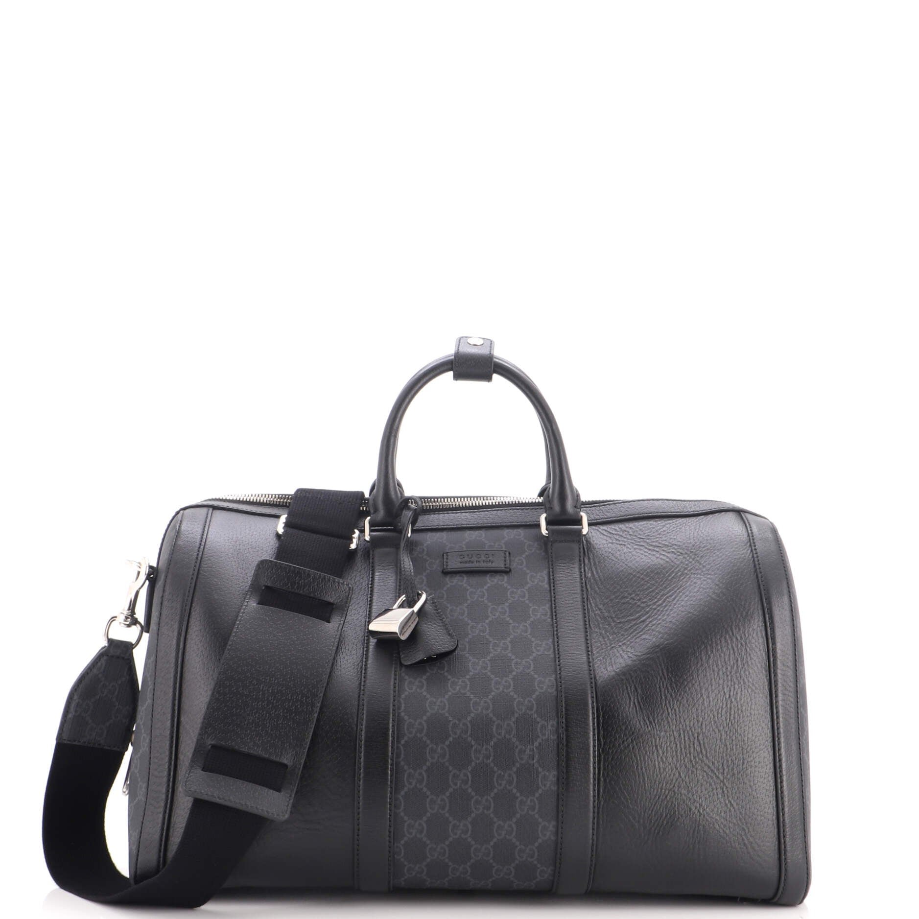 Convertible Duffle Backpack GG Coated Canvas and Leather Medium