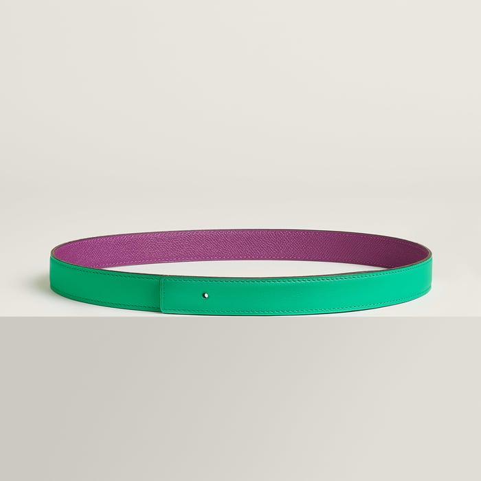 Reversible leather strap 24 mm