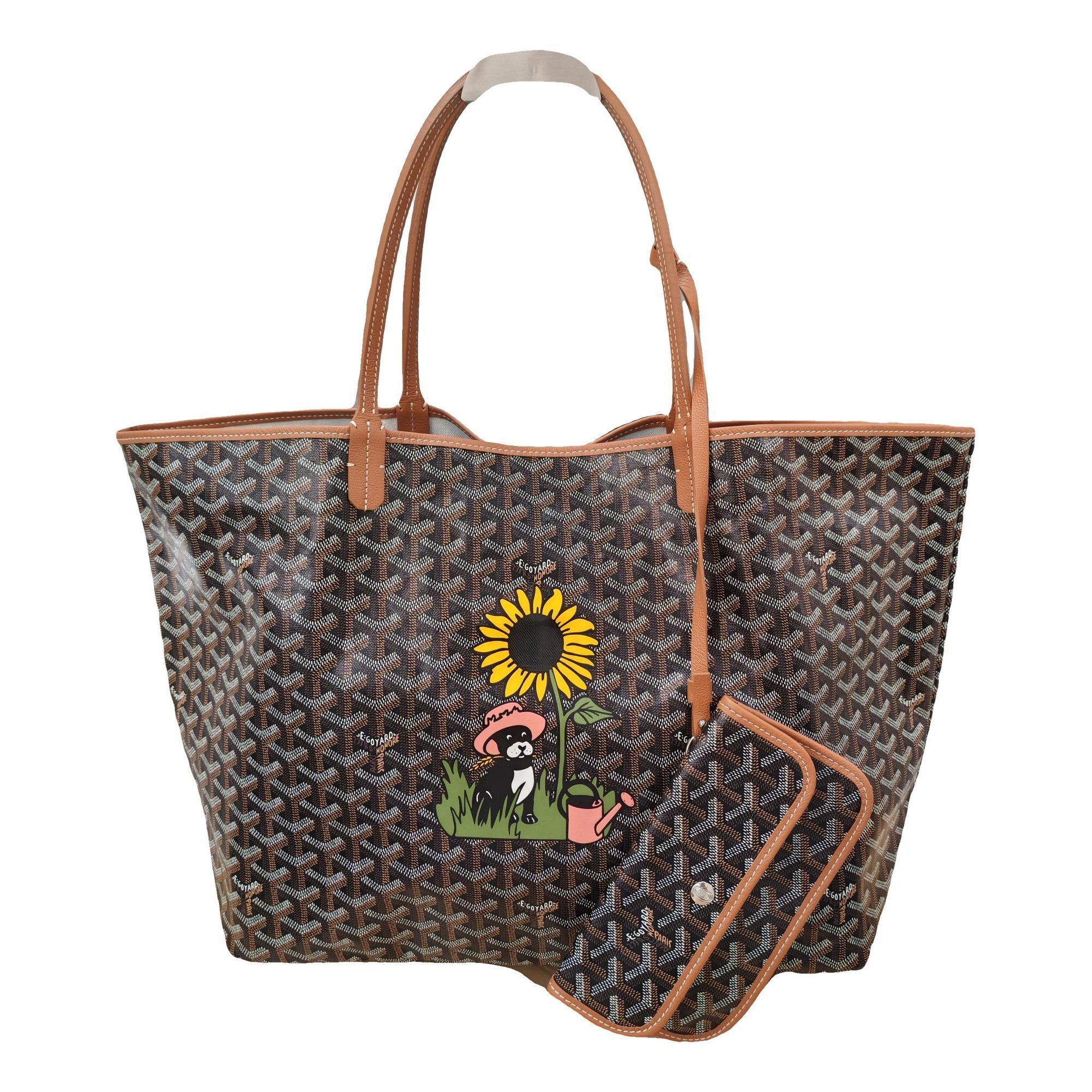 Goyard Saint-Louis leather tote