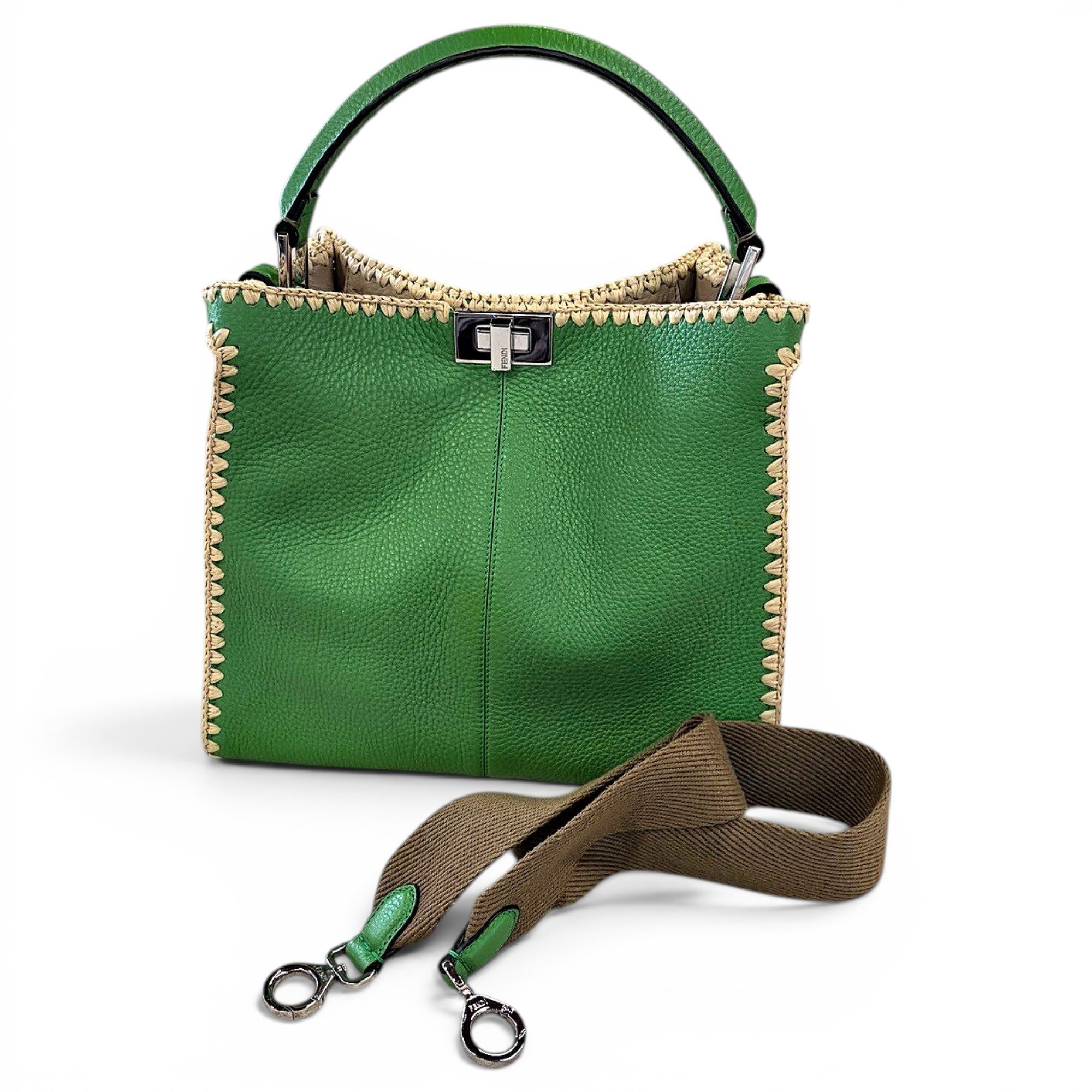 Peekaboo leather handbag