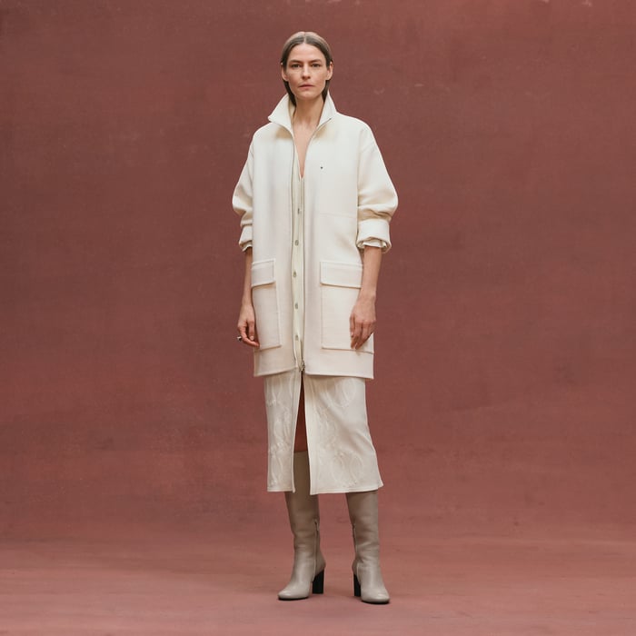 Blanc Naturel Short Coat