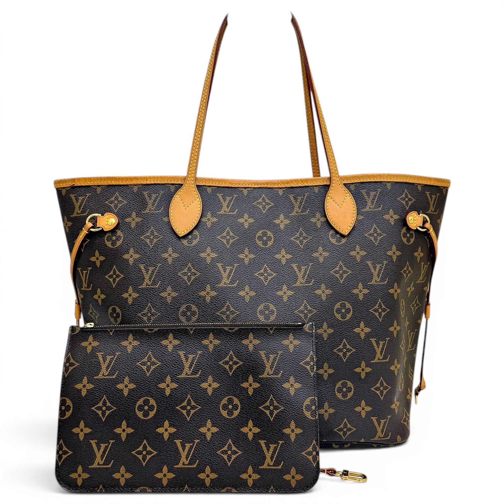 Louis Vuitton Neverfull leather handbag