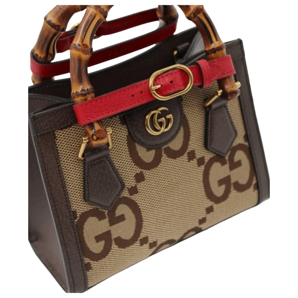 Bamboo leather handbag