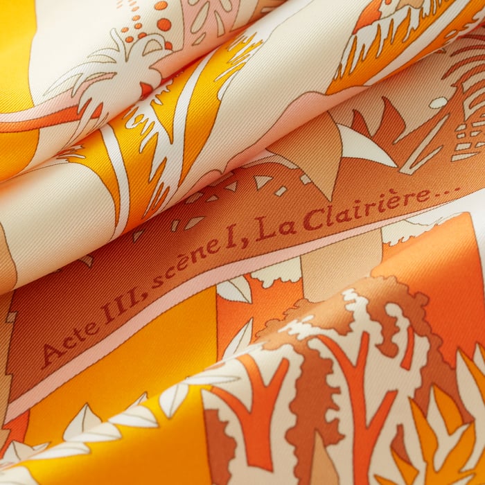 Acte III, Scene I, La Clairiere Decoupage Scarf 70