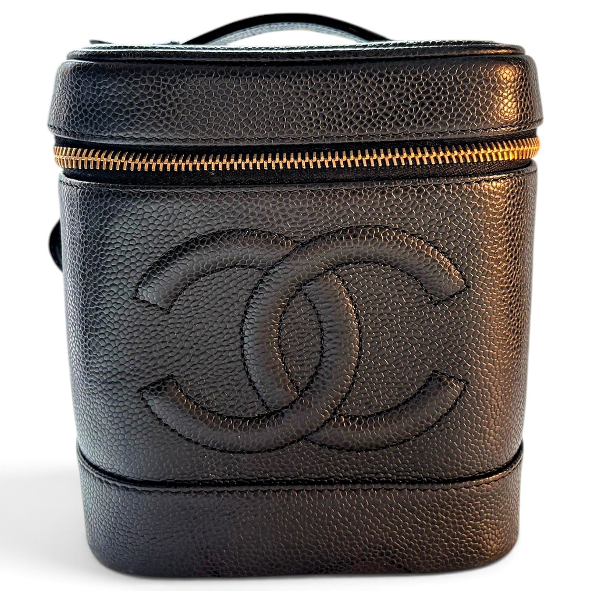 Vanity leather handbag
