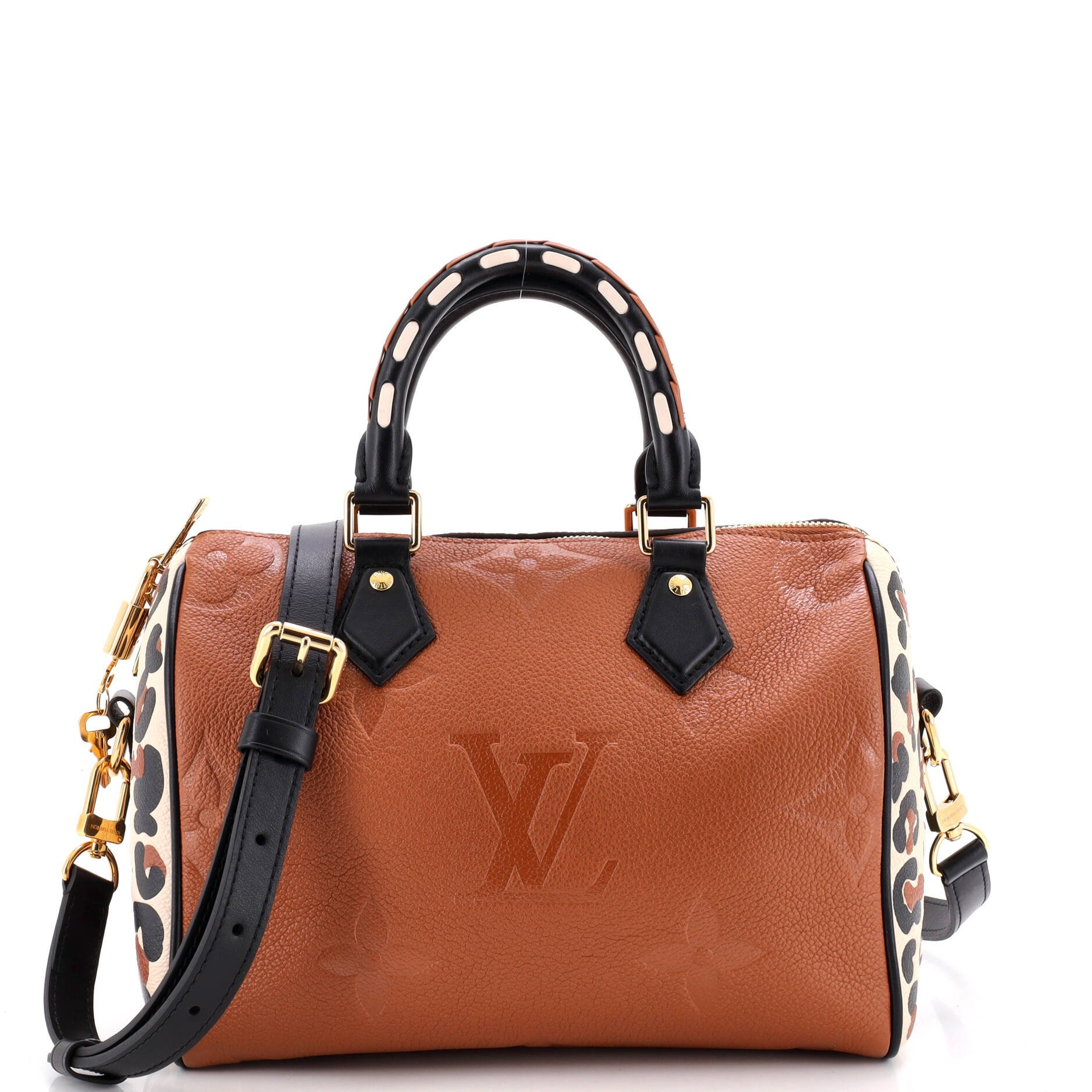 Speedy Bandouliere Bag Wild at Heart Monogram Empreinte Giant 25